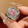 Jewelry Wind Copper Ring Female Zircon Light Luxury High-End Retro