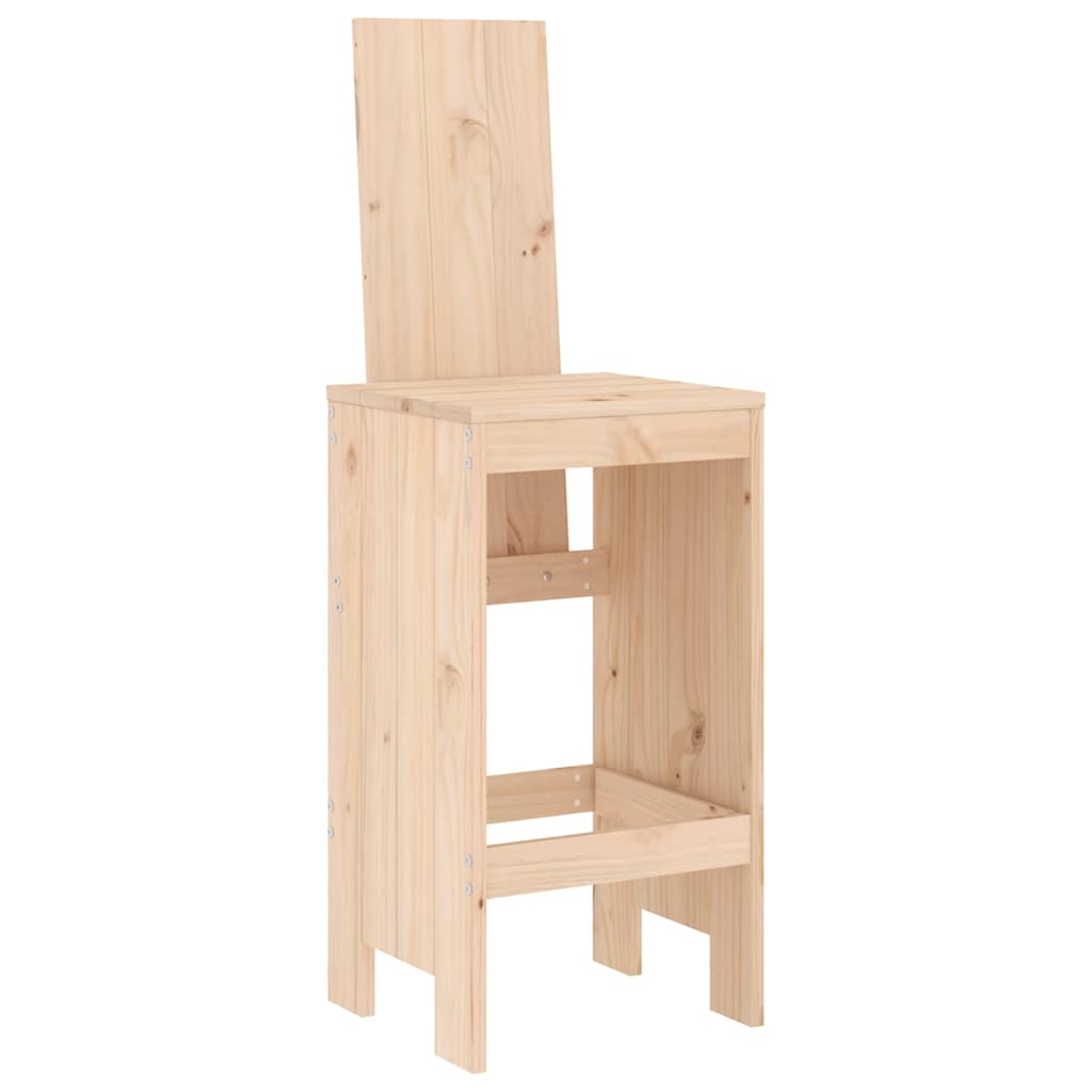 Bar Stool 2 pcs. 40 x 42 x 120 cm Solid Pine Wood