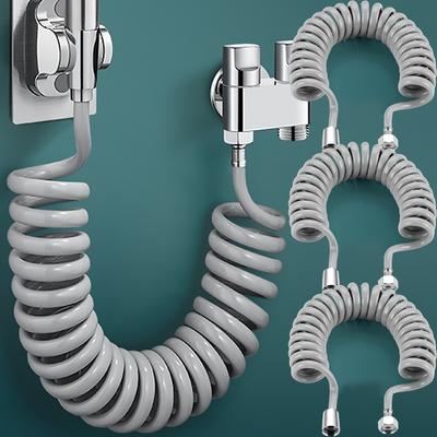 2/3/5m Fjäderbelastad Infällbar Slang Telefonkabel Dusch VVS-slangar Badrum Toalett Bidé Handfat Vattenrör Spridare Kopplingsrör