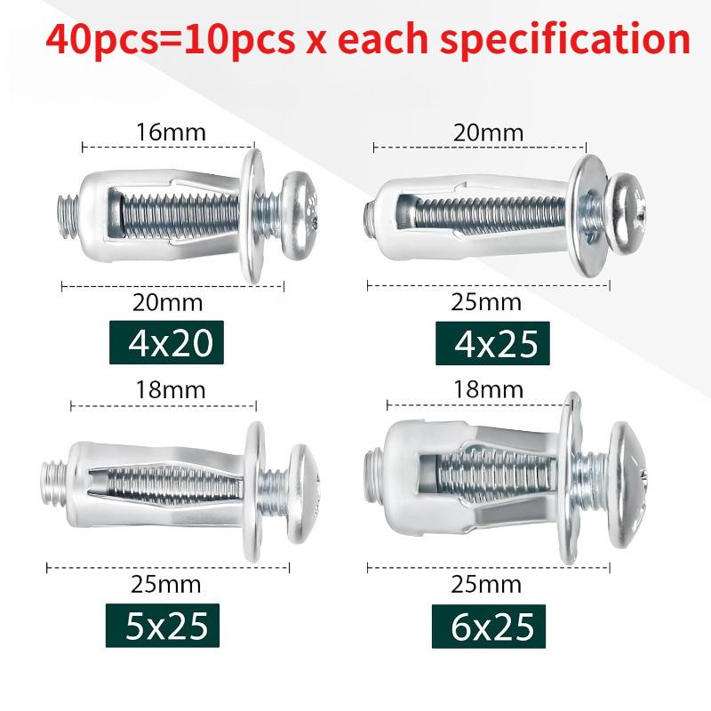 New Petal Nuts Expansion Screw Jack Nut M4 M5 M6 Carbon Steel Rustproof Corrosion-Resistant Petal Shape Rivet Nuts Fasteners