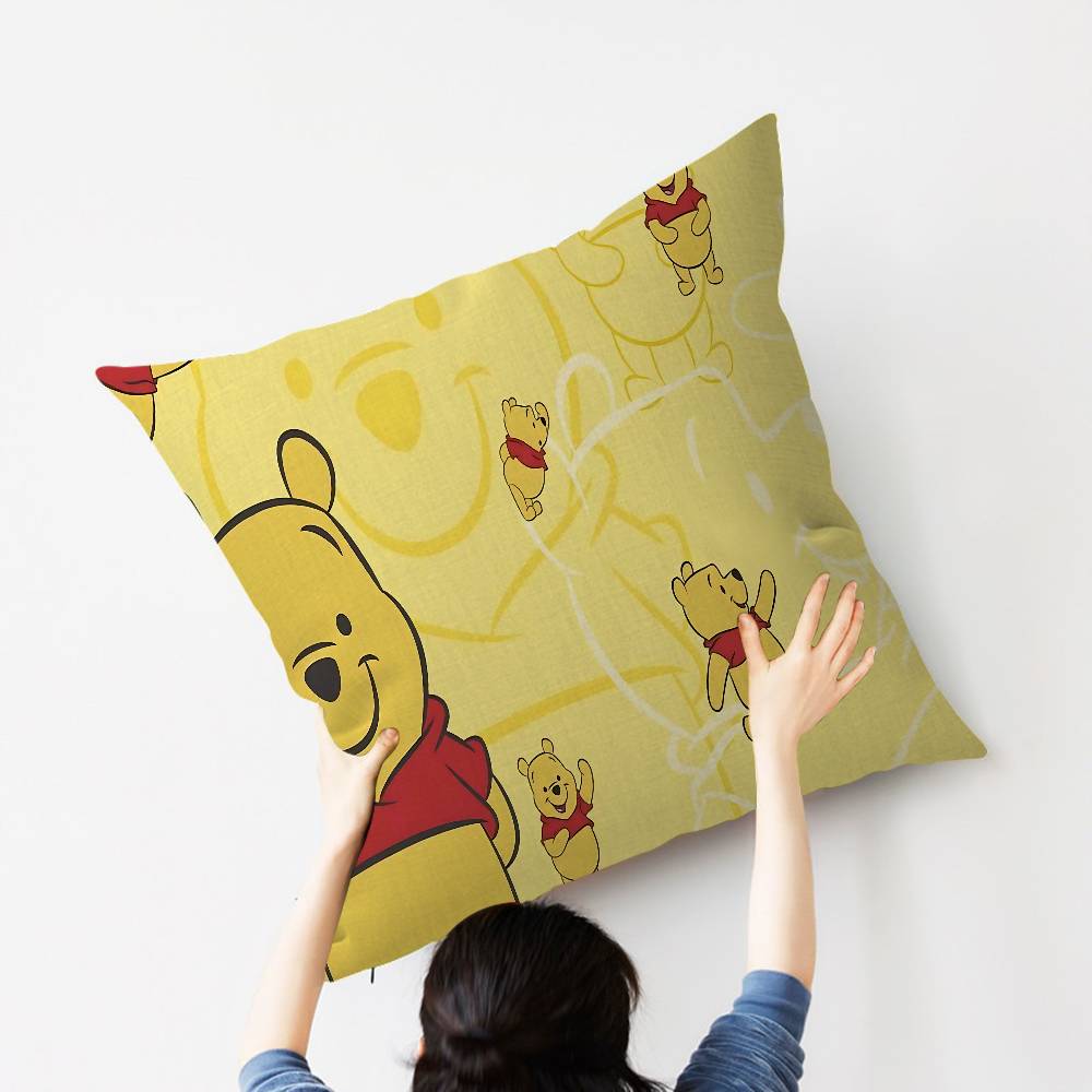 Cartoon W-Winnie P-Pooh B-bear Stitch Lucky Dragon pillow cover sofa cushion cover home room decoration children gift