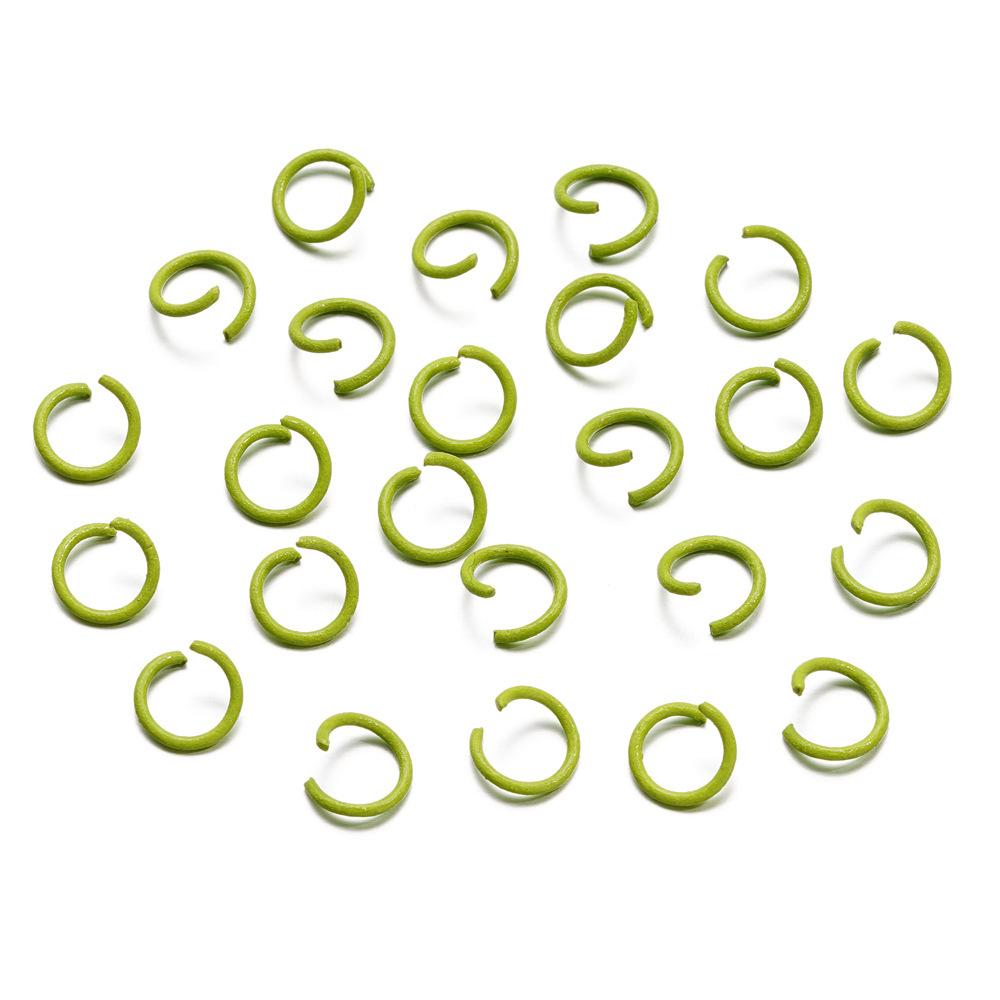 1.2 * 10Mm Open Ring, Colored Painted Iron Ring, Candy Color Connecting Ring, Handmade Diy Keychain Jewelry Ring.