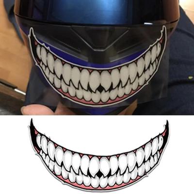 2ks Nálepky Helma DIY Dekorace Styling Auta Samolepky Samolepicí Úsměv Tetování Clipart Lednička Motocykl Nárazník