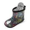 Kids' Boys' Shinkansen Rain Boots, JR Train Design, Hayabusa and Komachi Design, Doctor Yellow (Black, 19cm)