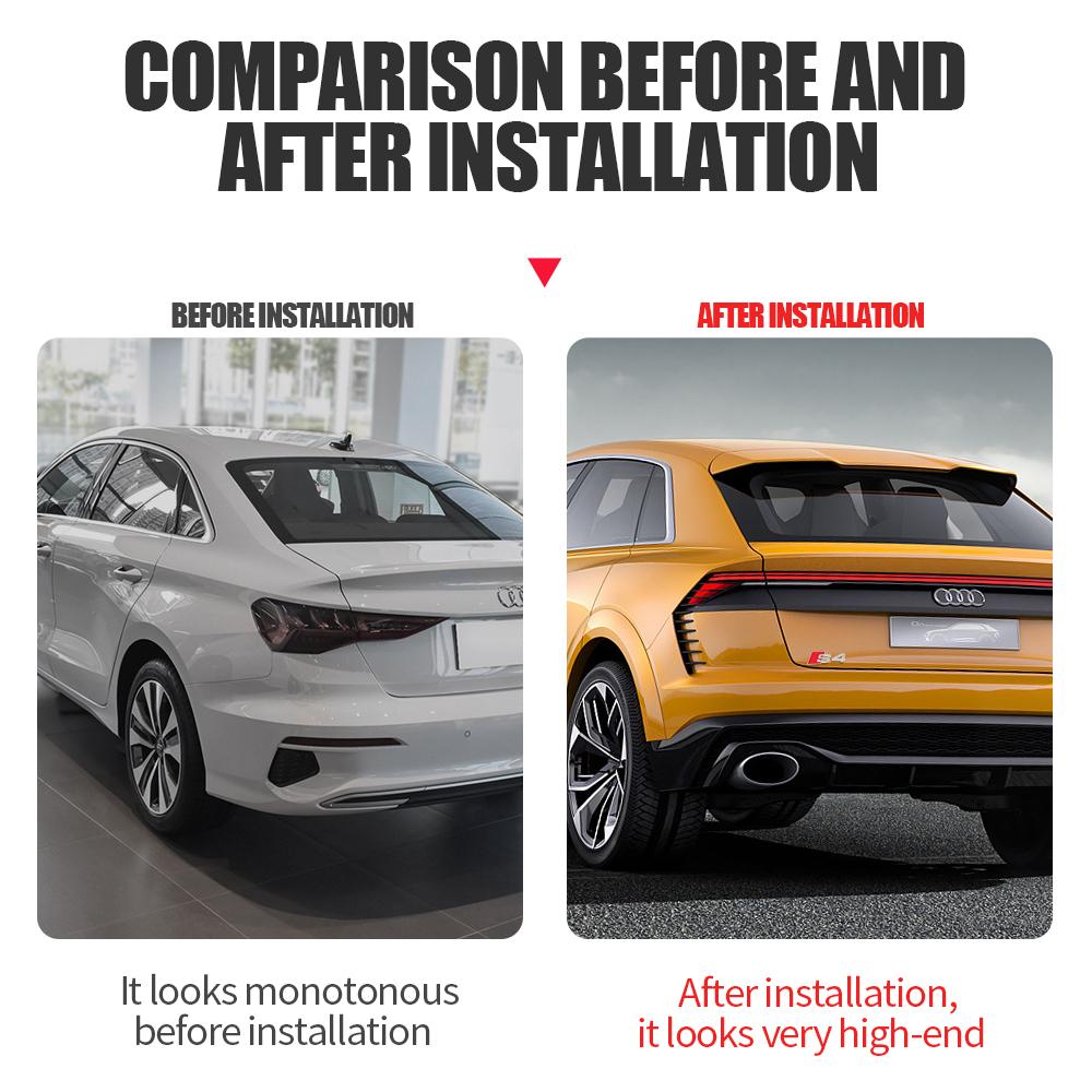 3D ABS S3 S4 S5 S6 S7 S8 Písmenný Znak Dekorace Nálepka na Zadní Kufr Karoserie Auta Pro Audi A1 A2 A3 A4 A5 A6 Q3 Q5 Příslušenství