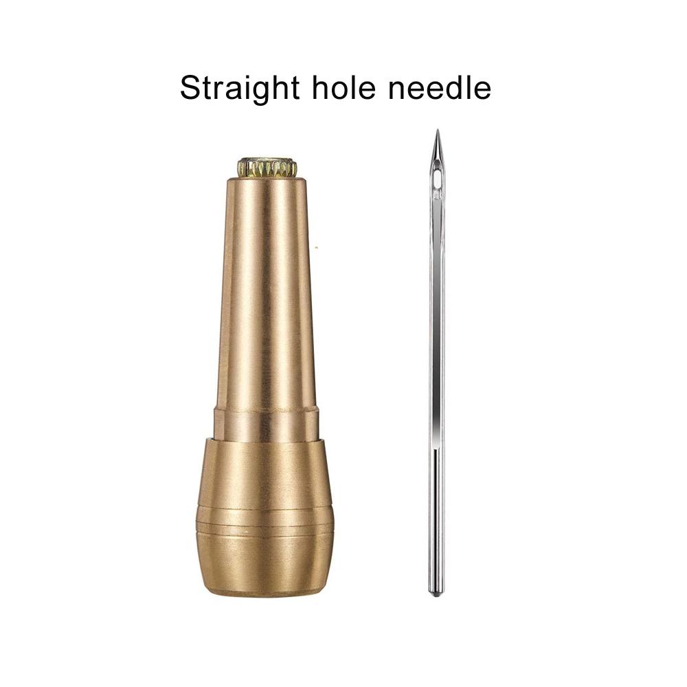 

Copper Handle Sewing Awl Hand Stitcher Shoe Repair Tool for DIY Sewing Repairing Canvas Leather Needles DIY Leather Sewing Tools