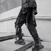 Men's Trendy Cargo Joggers: Spring/Autumn, Multi-Pocket, Korean Ribbon Style