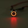 12mm LED Push Button Switch 12V 4Pin Silver Momentary Self-Locking Switches Waterproof