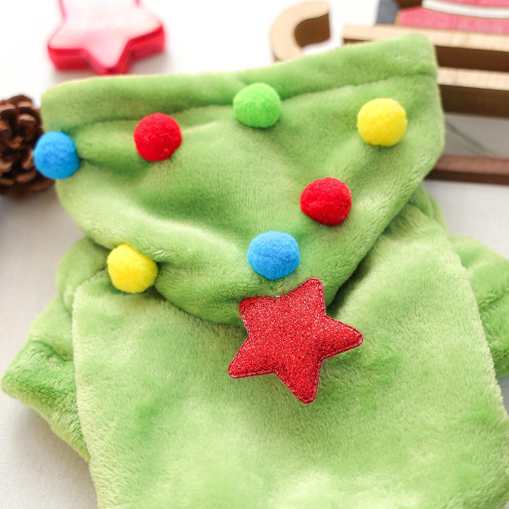 Dog Cat Clothes Cute Christmas Tree Transformation Clothing Autumn and Winter Comfortable Warm Hoodie