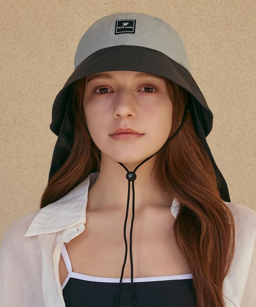 Hwaiteusaenjeu Green Label Waterproof Uv Sunshade Two-Tone Bucket Hat Dorans (4 Colors)