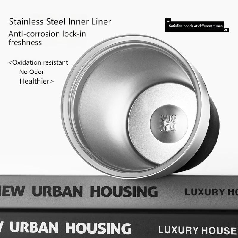 JUSTINLAU 17oz Coffee Cup Stainless Steel Double-layer Vacuum Thermos Insulated Coffee Bottles Keep Hot and Cold Portable Travel