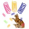 8/20Pieces Colorful Springs for Cat Spiral Random Color for Cat Spring Toys Set for Cat Playful Flexible for Cat Plastic