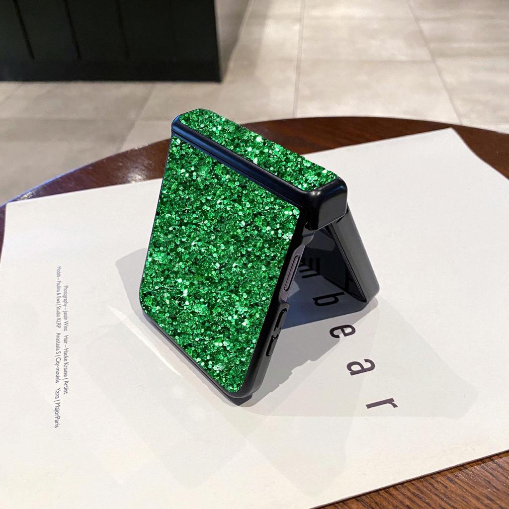 Luxury Frosted Glitter Case for Samsung Z Flip7: Full Coverage Protection for ZFlip6