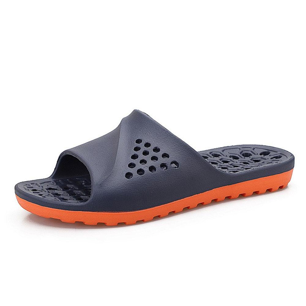 Men Women Quick Drying Non Slip Slippers with Drain Holes Open Toe House Bathroom Slides for Bedroom Pool Gym Beach