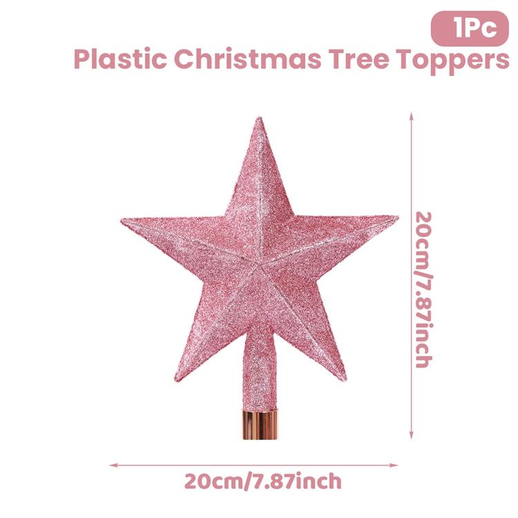 Christmas Tree Top Star Merry Christmas Decoration for Home 2026 Xmas Tree Star Ornaments Navidad Happy New Year Gift 2026
