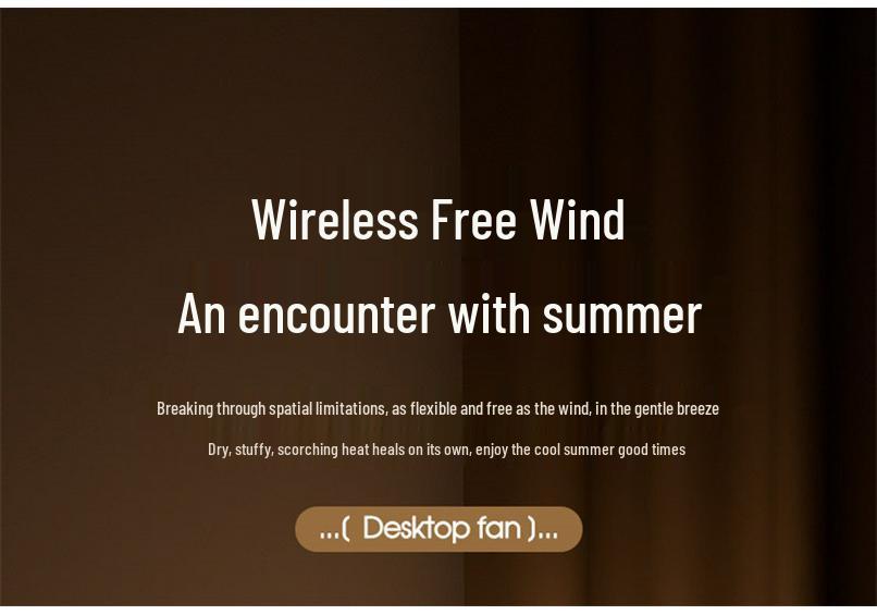 USB Rechargeable Mini Desktop Fan with Long Battery Life