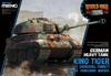 Meng-Model World War Toon Series German Heavy Tank King Tiger with Henschel Turret, Pre-Colored Plastic Model Kit MWWT021 (Tank)