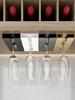 1Pc Goblet Rack Wine Glass Rack - Plastic Wall-Mounted Glassware Storage Rack for Home, Space-Saving Goblet Storage Under the Cabinet, E