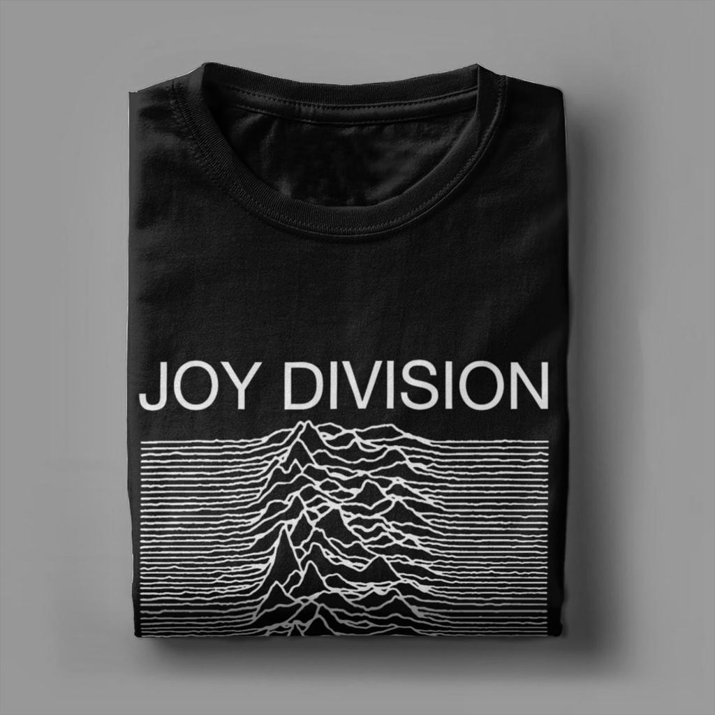 Meeste Joy Division Unknown Pleasures T-särk 100% puuvillast riided Uudne lühikeste varrukatega ümmarguse kaelusega T-särgid Graafilise trükiga T-särgid