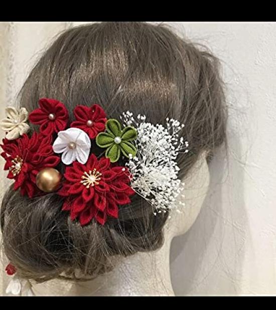 Hair Ornaments for Celebrating New Beginnings Japanese Headpieces for and Graduations Lulu's - Coming-of-Age Ceremonies, Weddings,