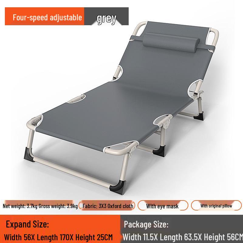 Multipurpose Folding Recliner: Single Bed for Home, Office or Camping