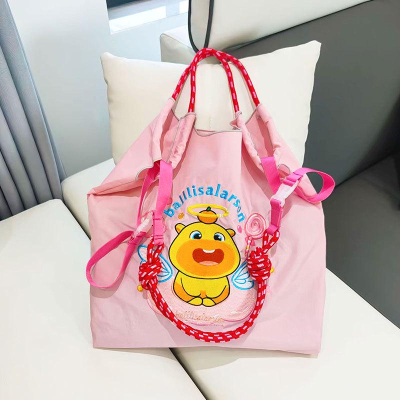 Individuell bestickte Canvas-Tragetasche - Große Umhängetasche für Handy & Einkäufe für Damen