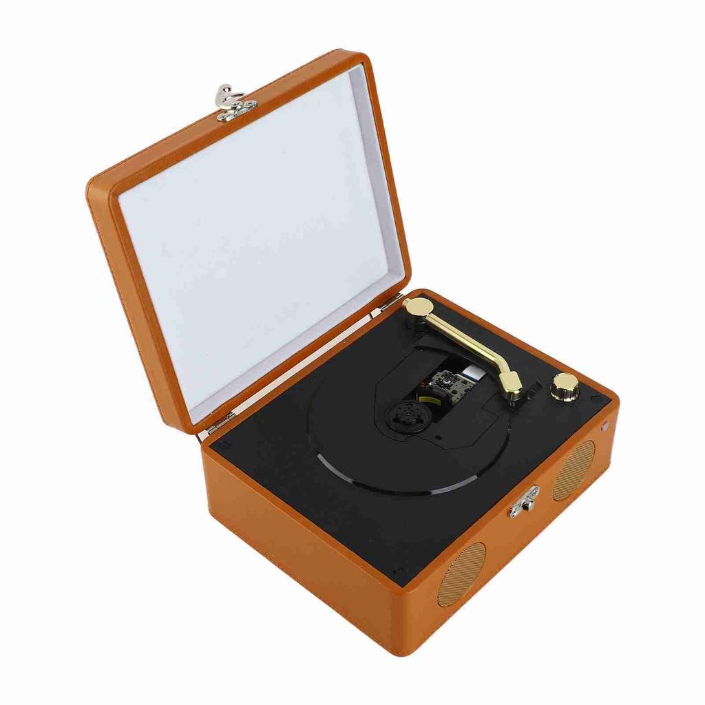 Record Player with Stereo Speaker Bluetooth 2000mAh Retro CD Player for CD CD R CD RW VCD DVD MP3