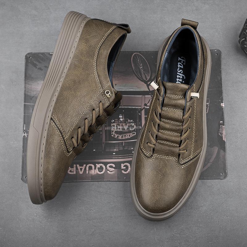 Luxusschuhe für Herren Marke Schwarz Echtes Leder Oxford Schuhe Hohe Qualität Bequeme Freizeitschuhe Herren Schnürschuhe Flache Sneakers