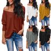 Damen Lässige Lockere Langarm Sweatshirt Tops