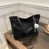 Women's Faux Leather Bucket Bag Fashionable Shoulder Crossbody Bag Casual Tote Handbag