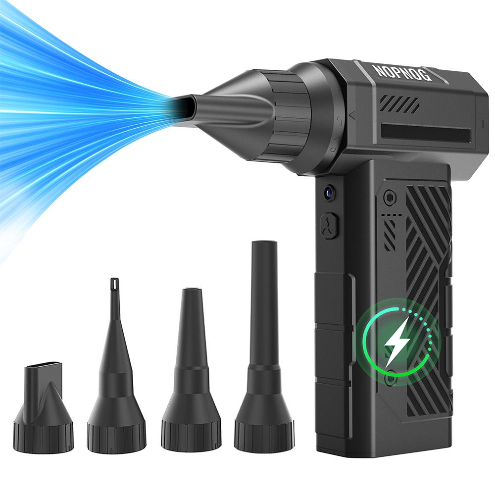 Handheld Turbo Jet Fan 130000RPM Powerful Air Blower Violent Fan Portable With Brush Cleaning Blower Tool High Speed Adjustable