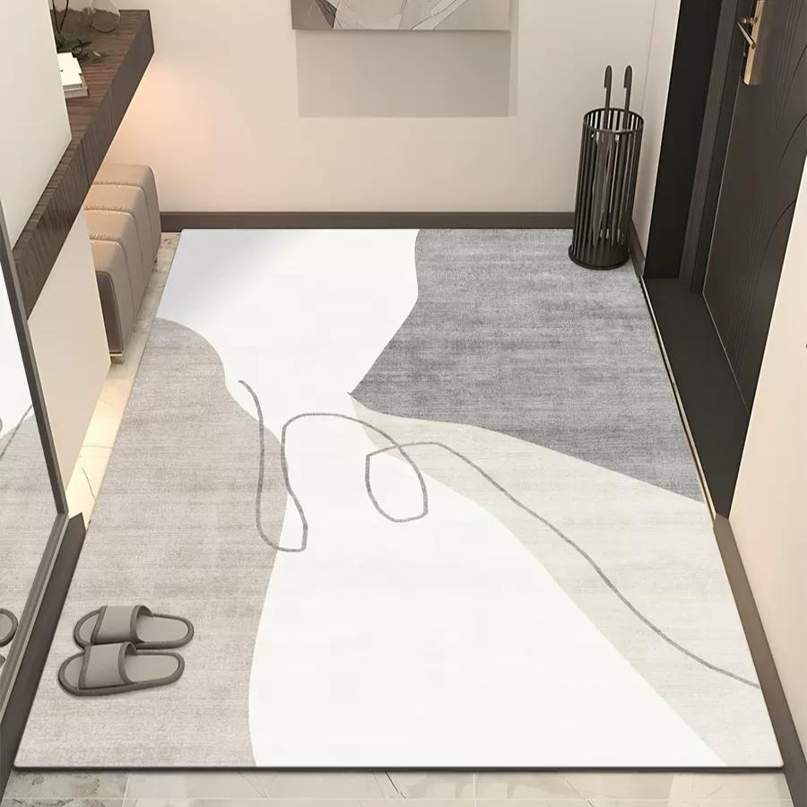 

Коврик для двери Diatom Mud Водопоглощающий напольный коврик Welcome Thicken Бытовой нескользящий коврик для ванной комнаты, прихожей, грязеотталкивающий 80x100cm