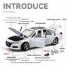 1/24 Scale Honda Accord Limousine Sound & Light Alloy Metal Diecast Car Model Computer Host DIY Product Gift Box for Boyfriend Holiday