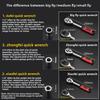 Professional 1/2 Inch Quick Release Ratchet Wrench with Auto Reversible Socket for Mechanics