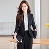 Women's Red Classic Fashion Suit Set - Elegant Blazer for Formal and Workplace Wear