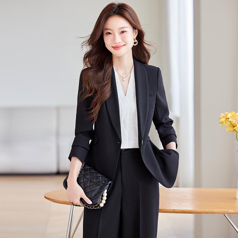 Ensemble Tailleur Classique Rouge pour Femme - Blazer Élégant pour Tenue Formelle et de Travail