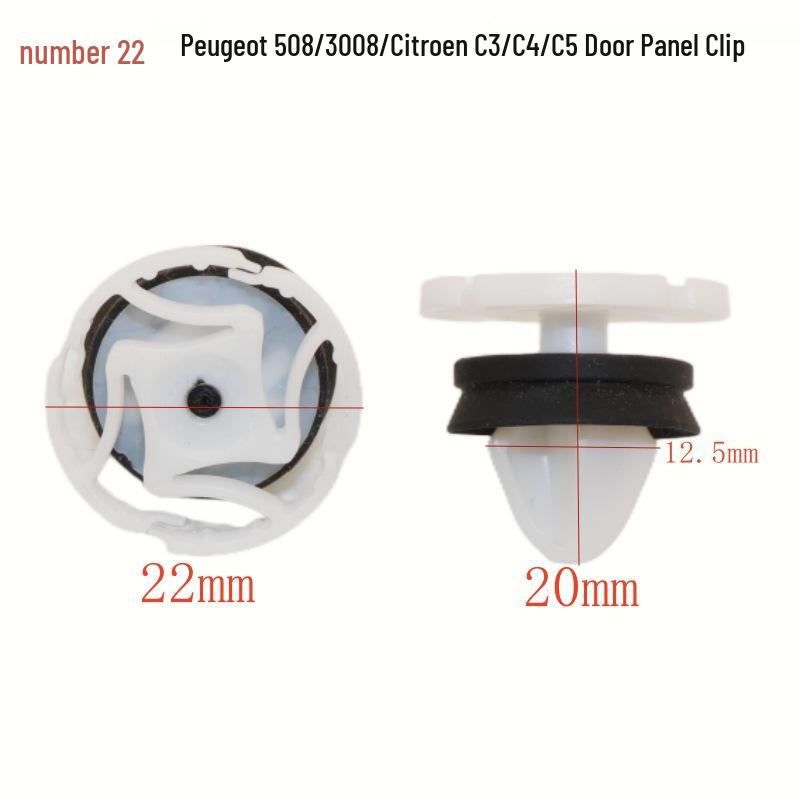 Universal Nylon Door Panel Clip: Car Interior, Tailgate, Trim Fastener