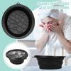 Face Bowl Quick Cooling Foldable Silicone Wash Basin with Built-In Ice Tray Bathroom Accessories Portable Washing Basin