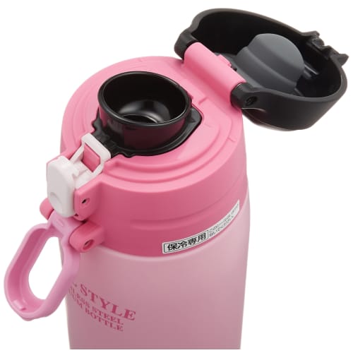 ZOJIRUSHI Water Bottle Direct Drinking Stainless Steel Cool Bottle 0.6L Pink Black SD-JK06-BP