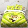 C-Cookie Run Kingdom Game Printed Bed Pillowcase and Duvet Cover Bedroom Home Decor Set Children's Room Bedding Set Luxury Gift