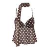 Women's Summer Polka Dot Camisole & Fishtail Midi Two-Piece Set