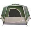 7 Person Family Tent with Roof Green 400 x 350 x 212 cm
