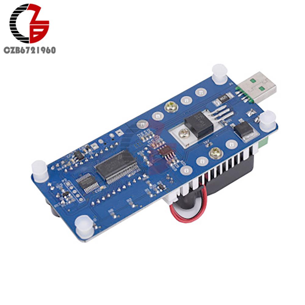 4A/5A 25W/35W Testador de Carga Eletrônica Ajustável LED Digital USB Voltímetro Amperímetro Capacidade da Bateria Detector de Fonte de Alimentação Monitor