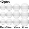 Kids  Childrens 10pcs Plastic Capsule Toy Storage Clear Vending Machines Empty Case Round Eggshell Plastic Ball Container Party Favors Gift Present