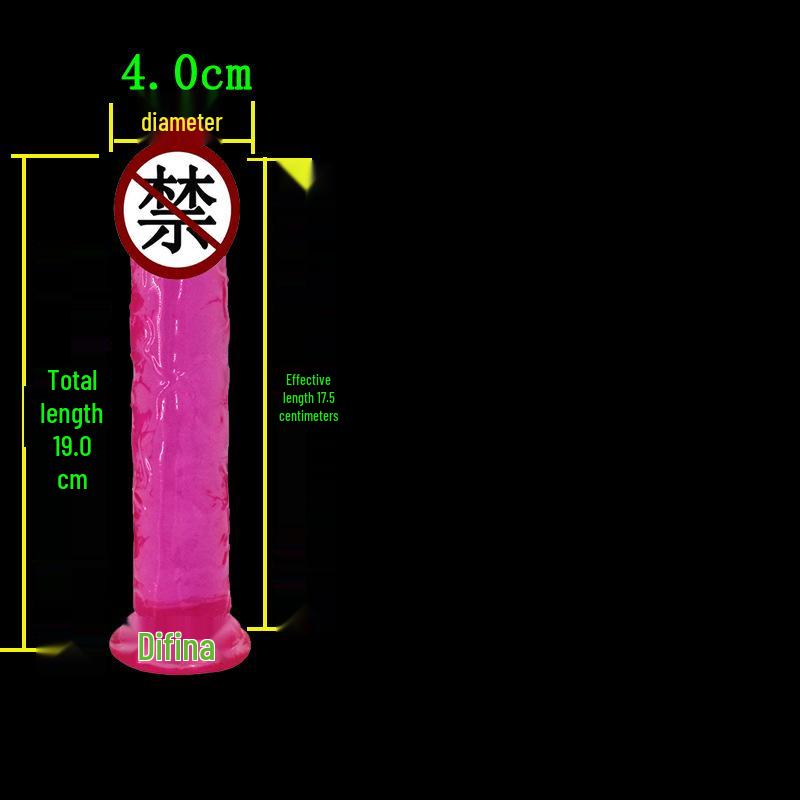 High Transparency Thick Suction Cup Dildo for Women - Flirting Adult Toy