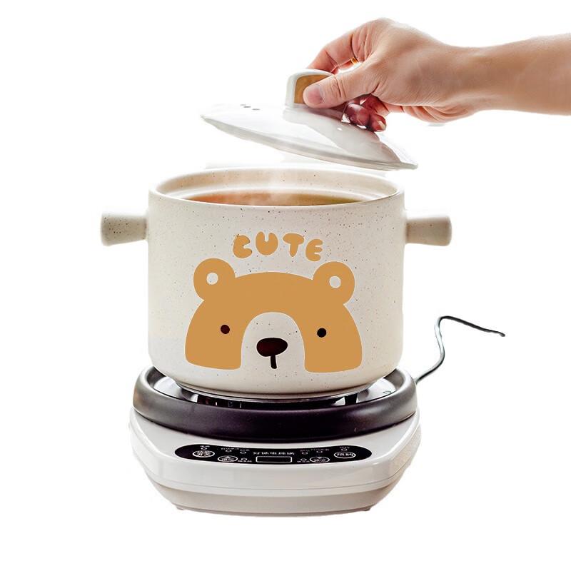 Changbaosen Cute Bear Electric Maifan Stone Clay Pot