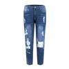 Women's Skinny Ripped Trendy Jeans Distressed Stretchy Denim Pants