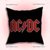 Federe Cuscino Banda Rock A-ACDC Cantante Cool Cartone Animato Divano Decorativo Casa Stampa Double-sided Corto Peluche Carino Federa Cuscino