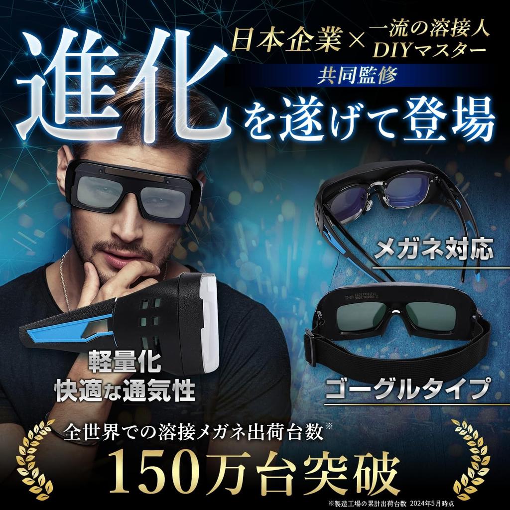 OutRun New Welding Welding Welding Helmet Fast Authentic [2025 Model] Glasses, Auto-Darkening Mask, Ultra-Lightweight, Solar-Powered (Super 1/25,000