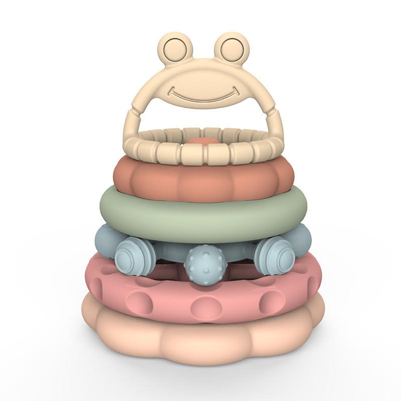 Montessori Stacking Toy For Children Silicone Sensory Development Educational Playset